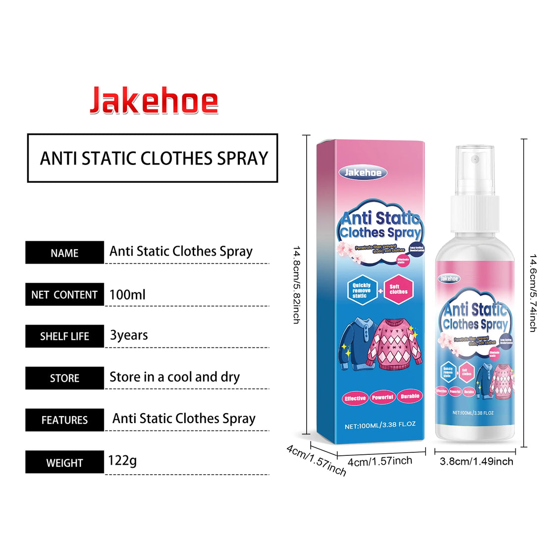 Anti Static Spray 100ml